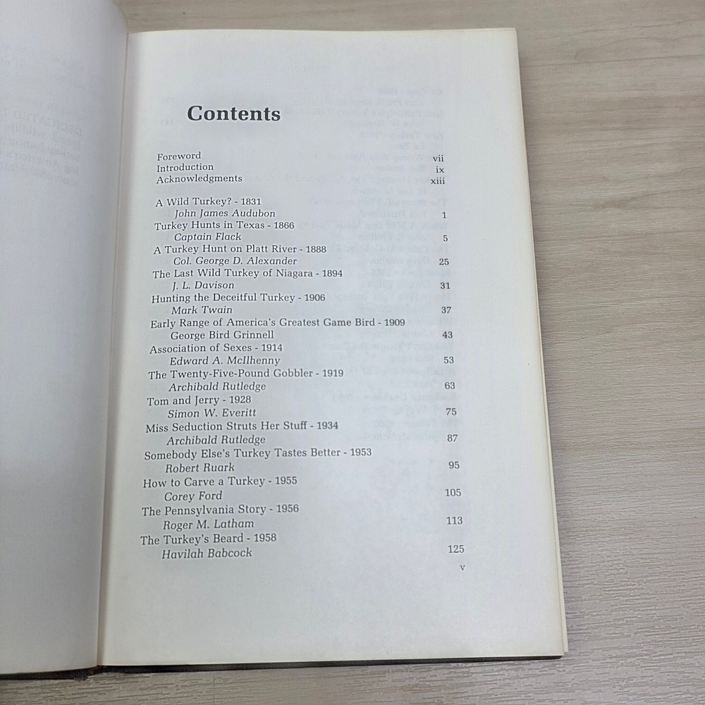The Wild Turkey Book Anthology J Wayne Fears Amwell Press 1982 Hardcover Gilt - Picture 11 of 13